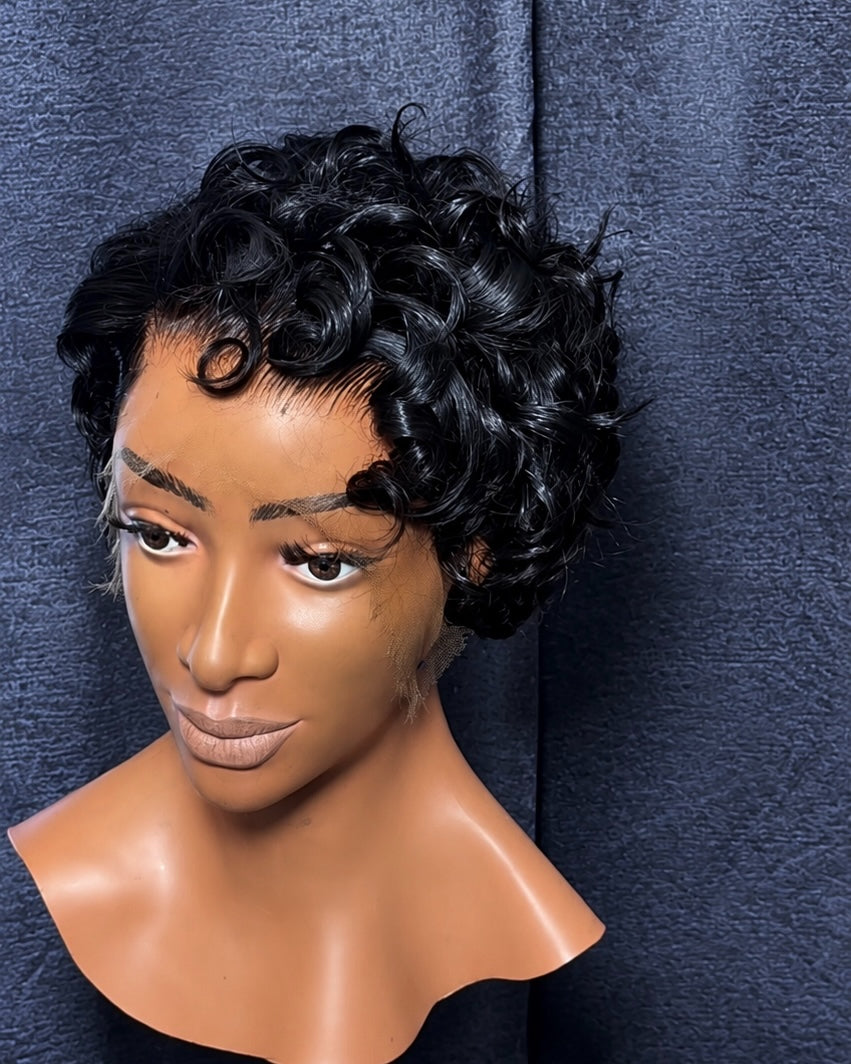 Curly Pixie Wig