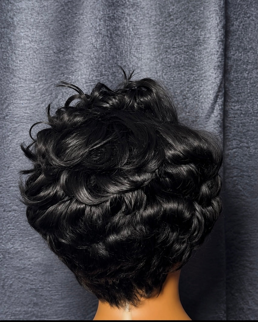 Curly Pixie Wig