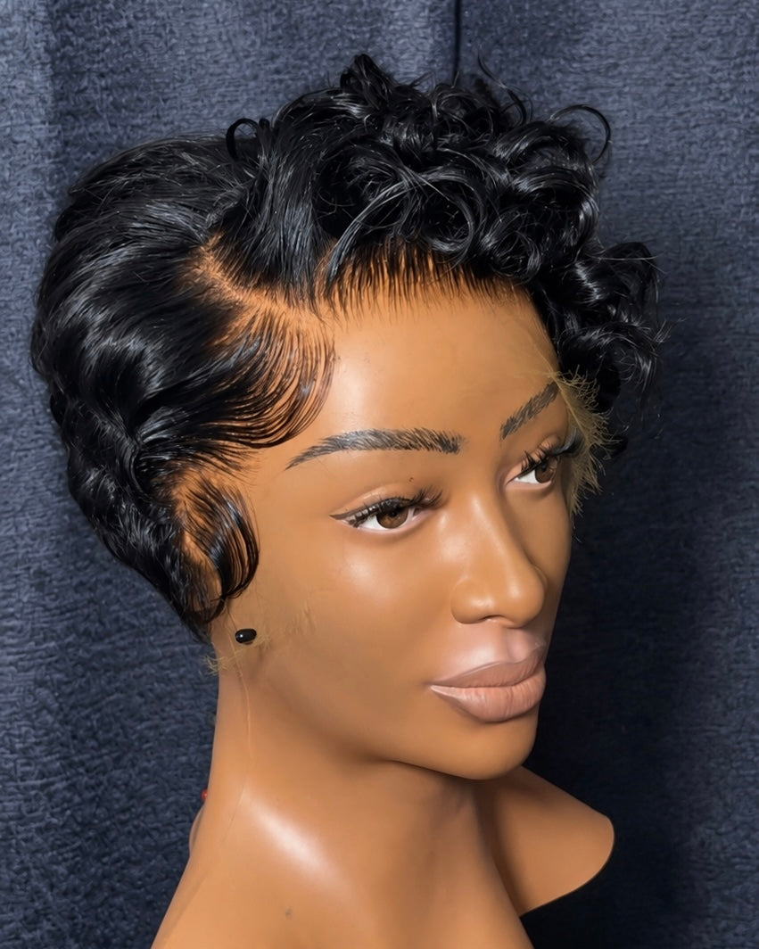 Curly Pixie Wig