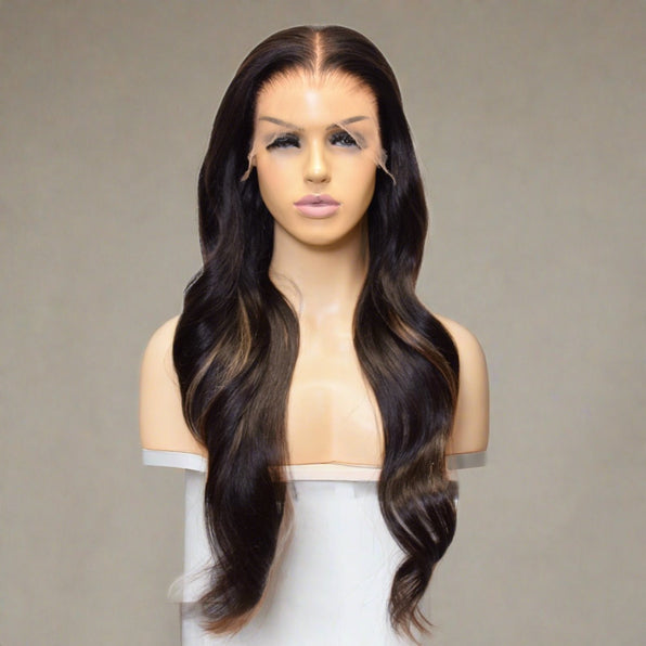 Glueless HD Highlighted Virgin Wigs (in stock)